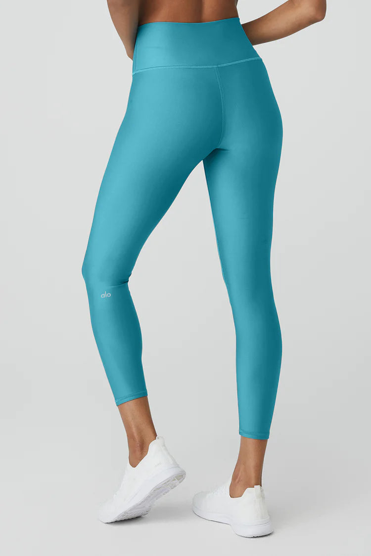 Alo Yoga SMALL 7/8 High-Waist Airlift Legging - Blue Splash