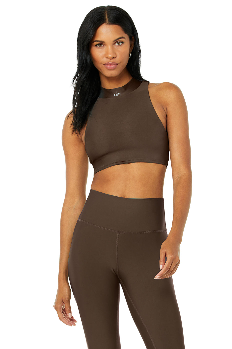 High-Waist Airlift Short in Espresso by Alo Yoga