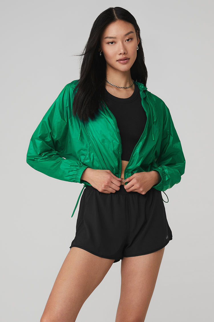 Alo Yoga XS Sprinter Jacket - Green Emerald