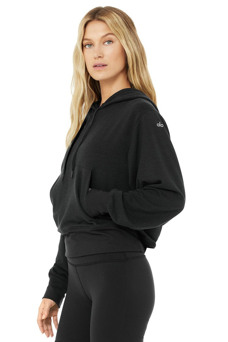 Black discount yoga hoodie