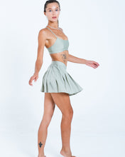 Load image into Gallery viewer, Alo Yoga XS Varsity Tennis Skirt - Limestone
