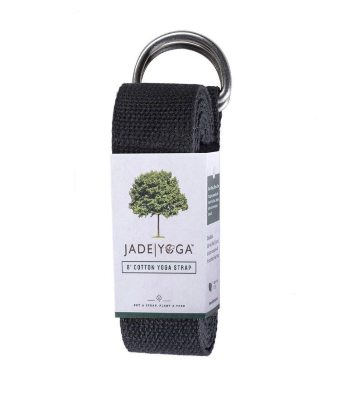 Jade Yoga Strap 8 Feet - Black