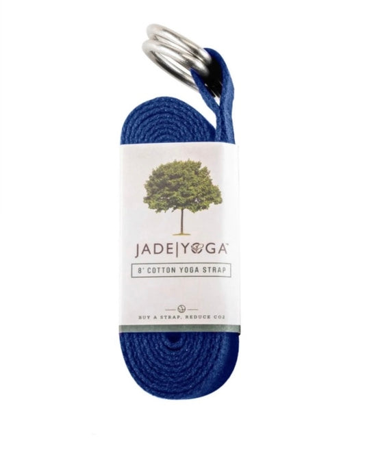 Jade Yoga Strap 8 Feet - Blue