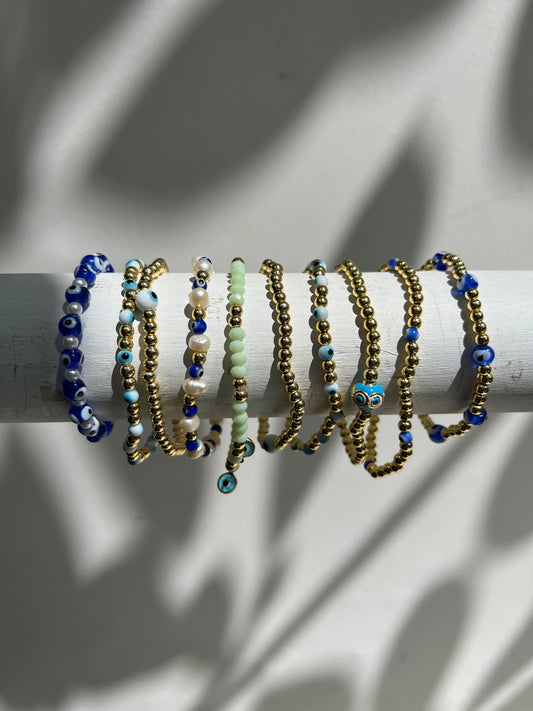 See No Evil Bracelets with Beads by Yoga Republik