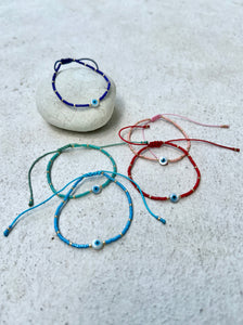 See No Evil Dainty Miyuki String Beaded Bracelets by Yoga Republik