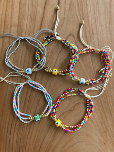 See No Evil Seed Beads Boho Style Bracelets by Yoga Republik