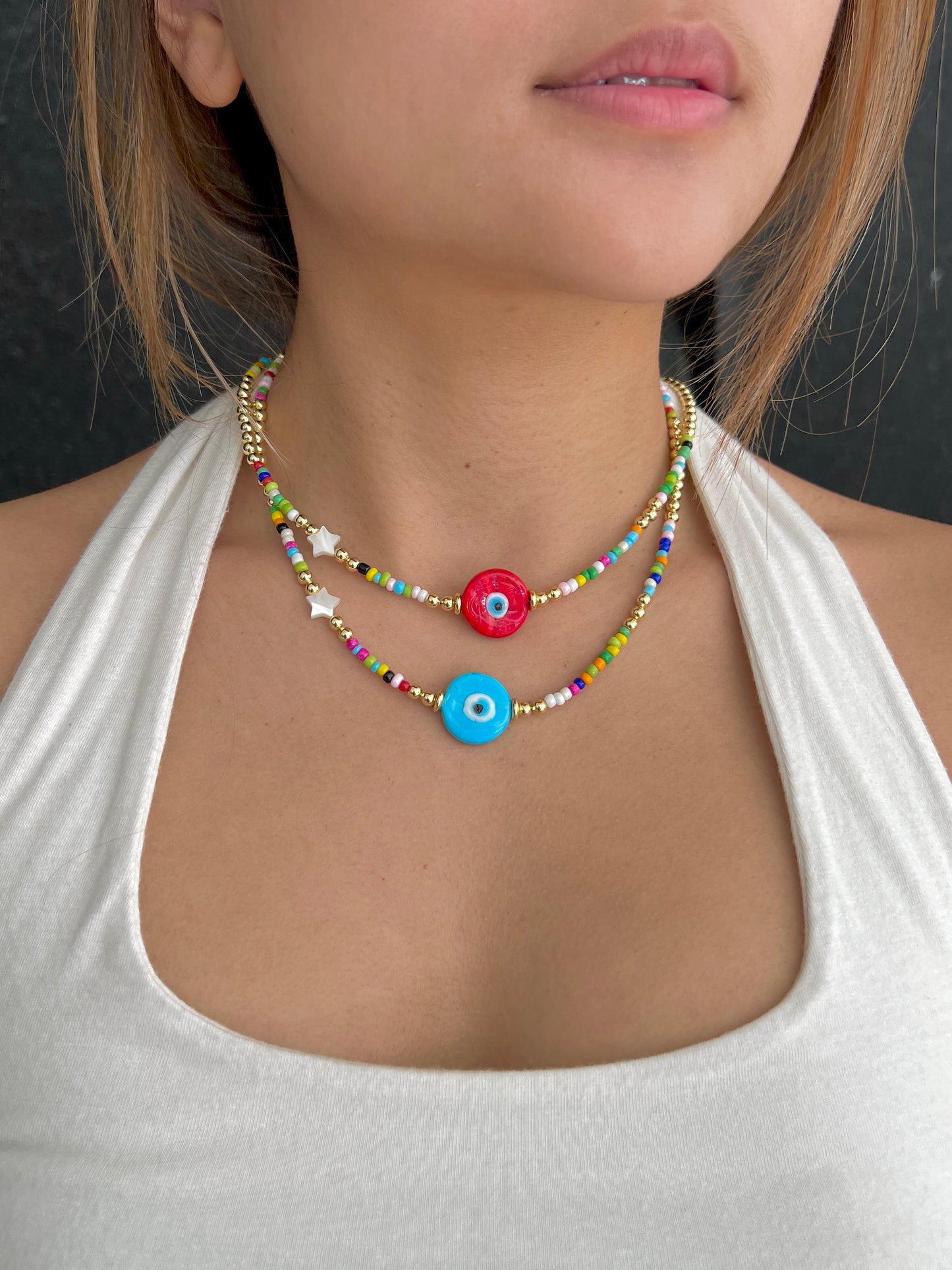 See No Evil Turkish Evil Eye Necklaces Choker by Yoga Republik