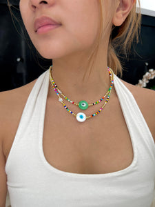 See No Evil Turkish Evil Eye Necklaces Choker by Yoga Republik ALMOST PERFECT