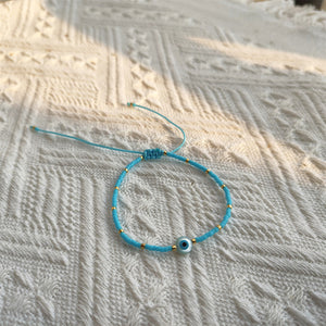 See No Evil Dainty Miyuki String Beaded Bracelets by Yoga Republik