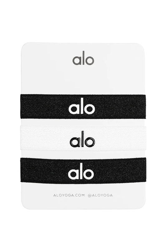 Alo Yoga Alo Hair Tie - Black/white
