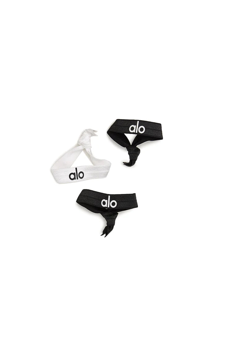 Alo Yoga Alo Hair Tie - Black/white