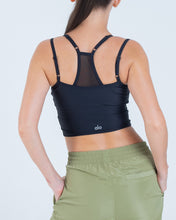 Load image into Gallery viewer, Alo Yoga SMALL Airlift Double Check Bra Tank - Black
