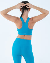 Load image into Gallery viewer, Alo Yoga XS 7/8 High-Waist Airbrush Legging - Blue Splash
