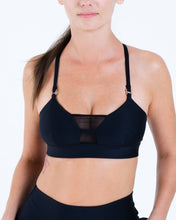 Load image into Gallery viewer, Alo Yoga SMALL Airlift Mesh Allure Bra - Black
