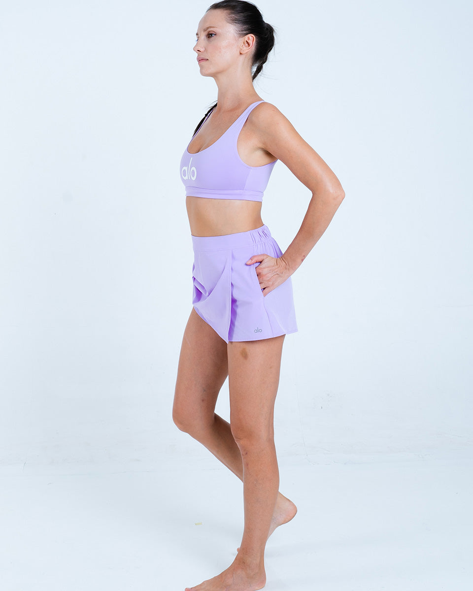 Nui Yoga Hori - Lilac Organic Cotton Sports Bra