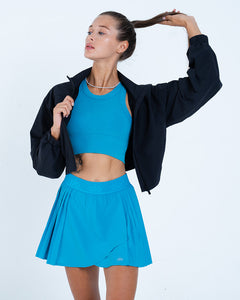 Alo Yoga XS Aces Tennis Skirt - Blue Splash