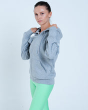 Load image into Gallery viewer, Alo Yoga XS Everyday Full Zip Hoodie - Athletic Heather Grey
