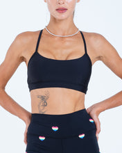 Load image into Gallery viewer, Alo Yoga SMALL Airlift Intrigue Bra - Black
