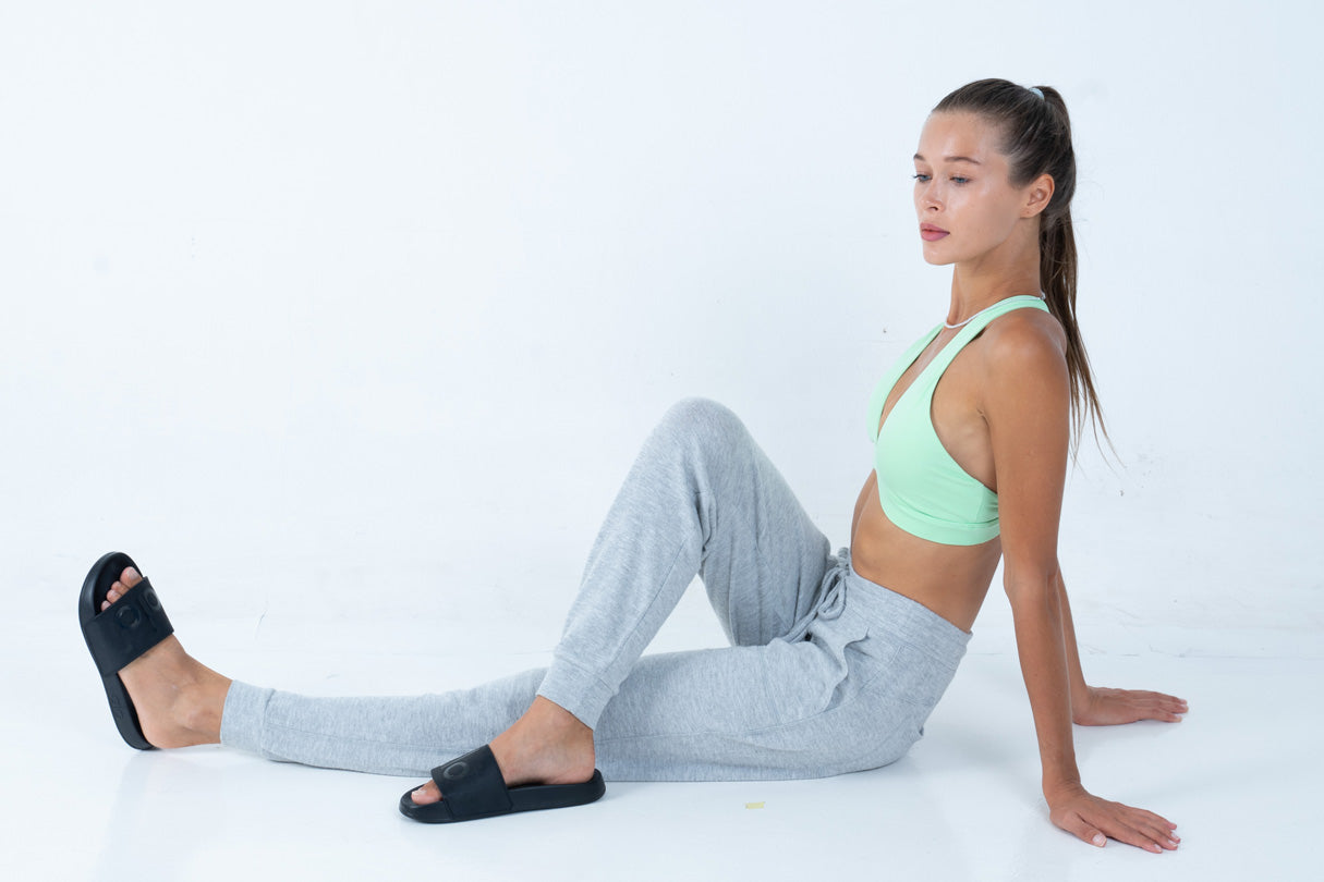 Alo Yoga XS Soho Sweatpant - Athletic Heather Grey