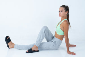 Alo Yoga SMALL Soho Sweatpant - Athletic Heather Grey