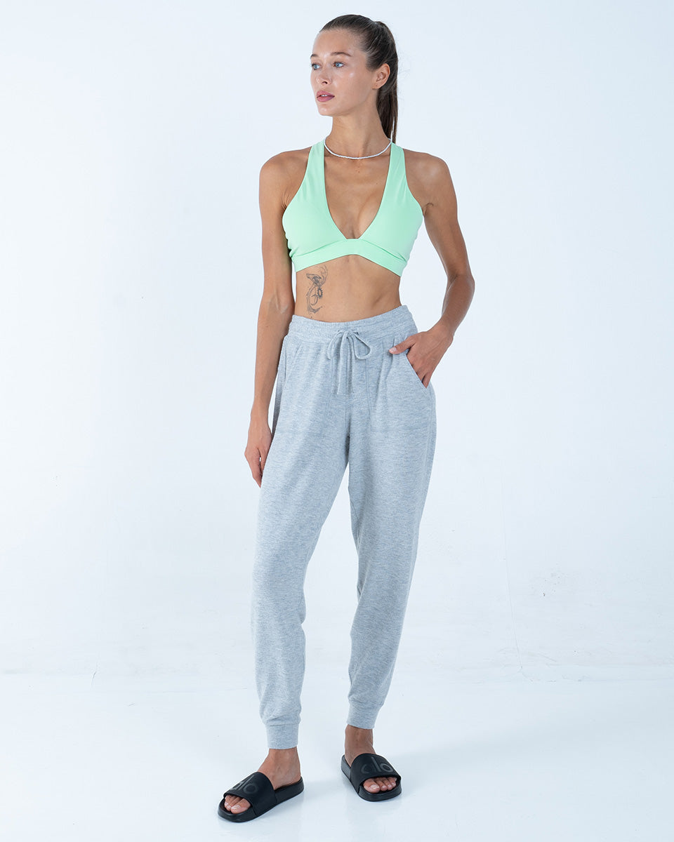 Celana Olahraga Alo Yoga XS Soho - Atletik Heather Grey
