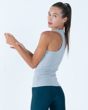 Load image into Gallery viewer, Alo Yoga XS Ribbed Aspire Full Length Tank - Athletic Heather Grey
