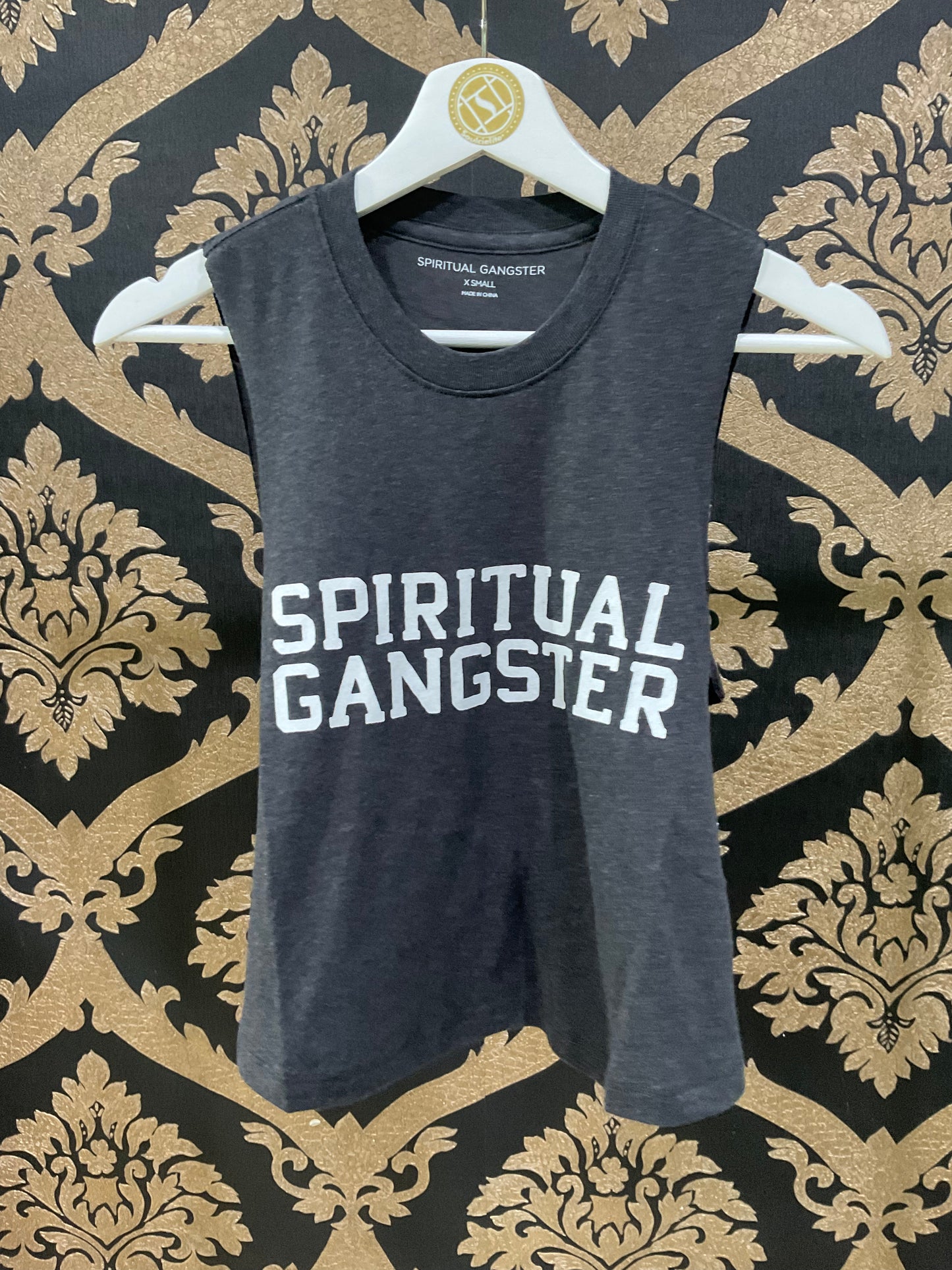 Tank Tanaman Universitas Spiritual Gangster XS Sg - Vintage Hitam