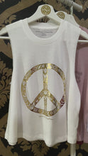 Load and play video in Gallery viewer, Spiritual Gangster XS Peace Crop Tank - Stone
