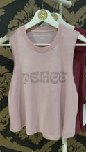 Load and play video in Gallery viewer, Spiritual Gangster SMALL Peace Crop Tank - Rose Quartz
