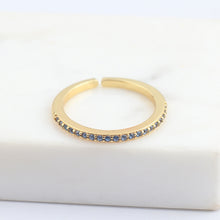 Load image into Gallery viewer, See No Evil 18K Gold Plated Eternity Band Ring by Yoga Republik
