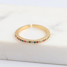 Load image into Gallery viewer, See No Evil 18K Gold Plated Eternity Band Ring by Yoga Republik
