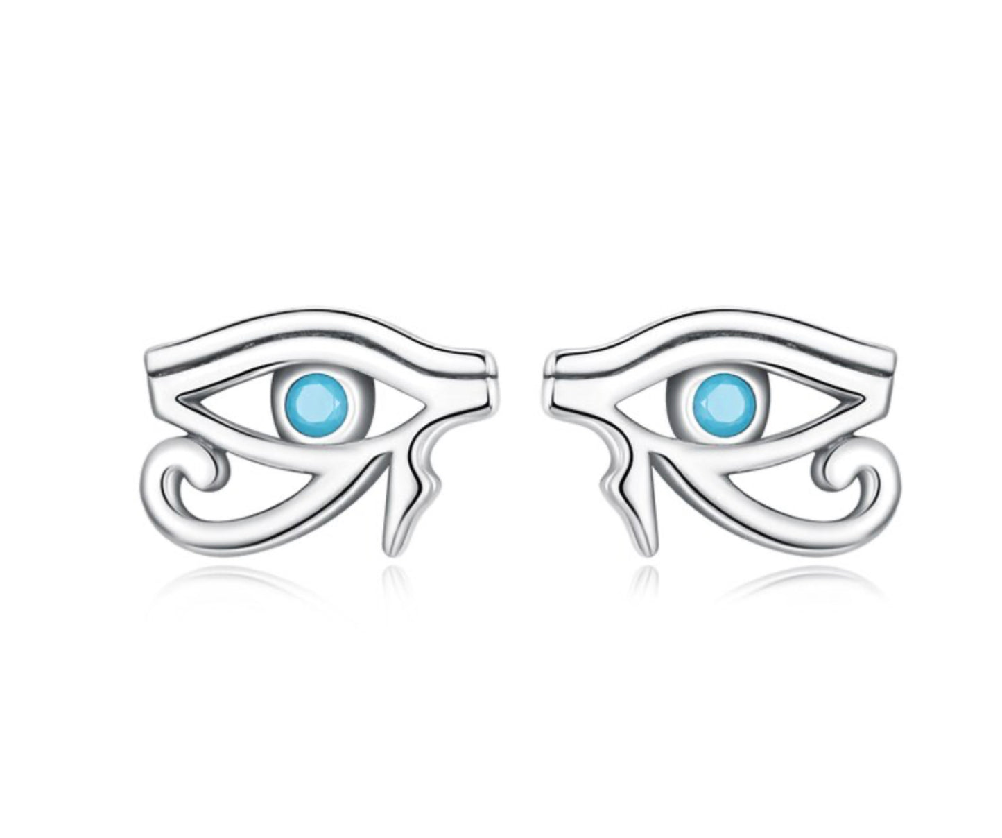 See No Evil Horus Eye Stud Earrings by Yoga Republik