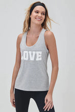 Load image into Gallery viewer, Spiritual Gangster SMALL Love Riley Namaste Dry Tank - Heather Grey
