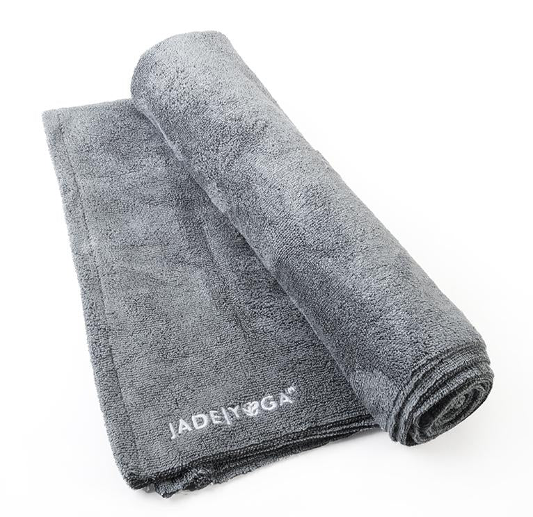 Jade Yoga Mat Towel - Grey – Soulcielite