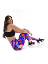 Load image into Gallery viewer, K-Deer SMALL Textured Plaid 7/8 Sneaker Length Legging - Flex
