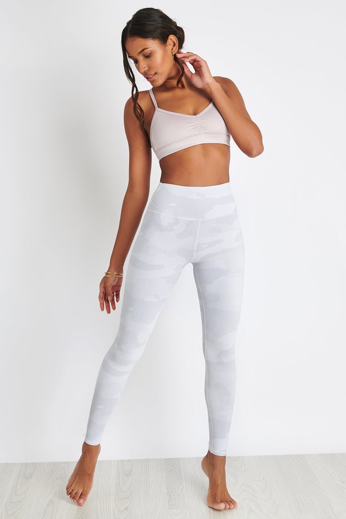 Alo Yoga XS High-Waist Camo Vapor Legging - White Camouflage