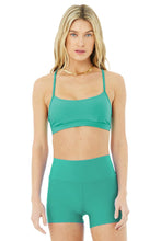Load image into Gallery viewer, Alo Yoga SMALL Airlift Intrigue Bra - Ocean Teal
