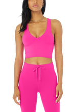 Load image into Gallery viewer, Alo Yoga XS Real Bra Tank - Neon Pink
