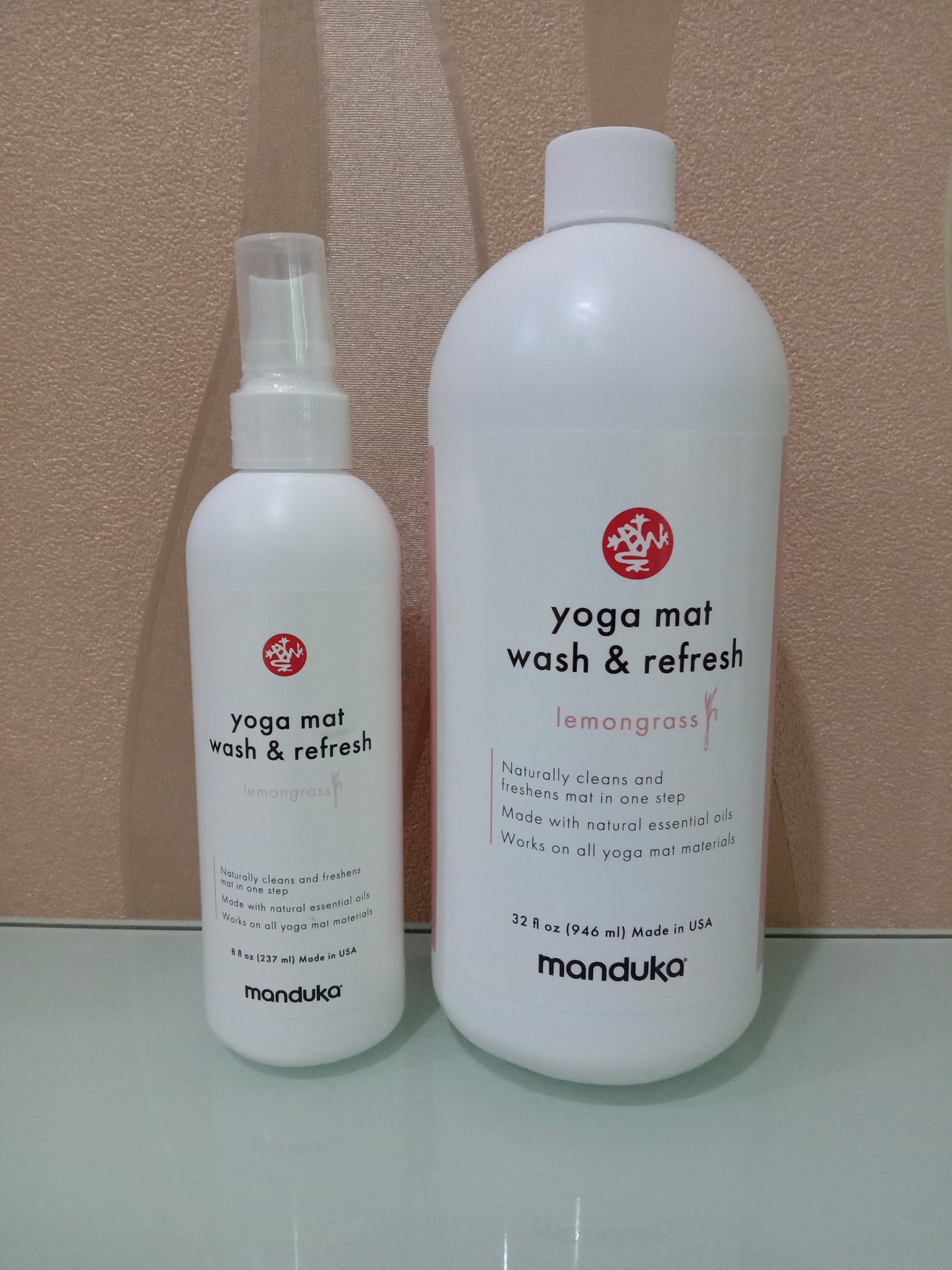 Manduka Yoga Mat Wash And Refresh 8 oz - Lemongrass