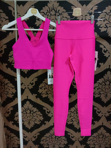 Alo Yoga SMALL High-Waist Airlift Legging - Neon Pink