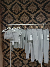 Load image into Gallery viewer, Alo Yoga SMALL Micro Waffle Fireside Sweatpant - Dove Grey Heather
