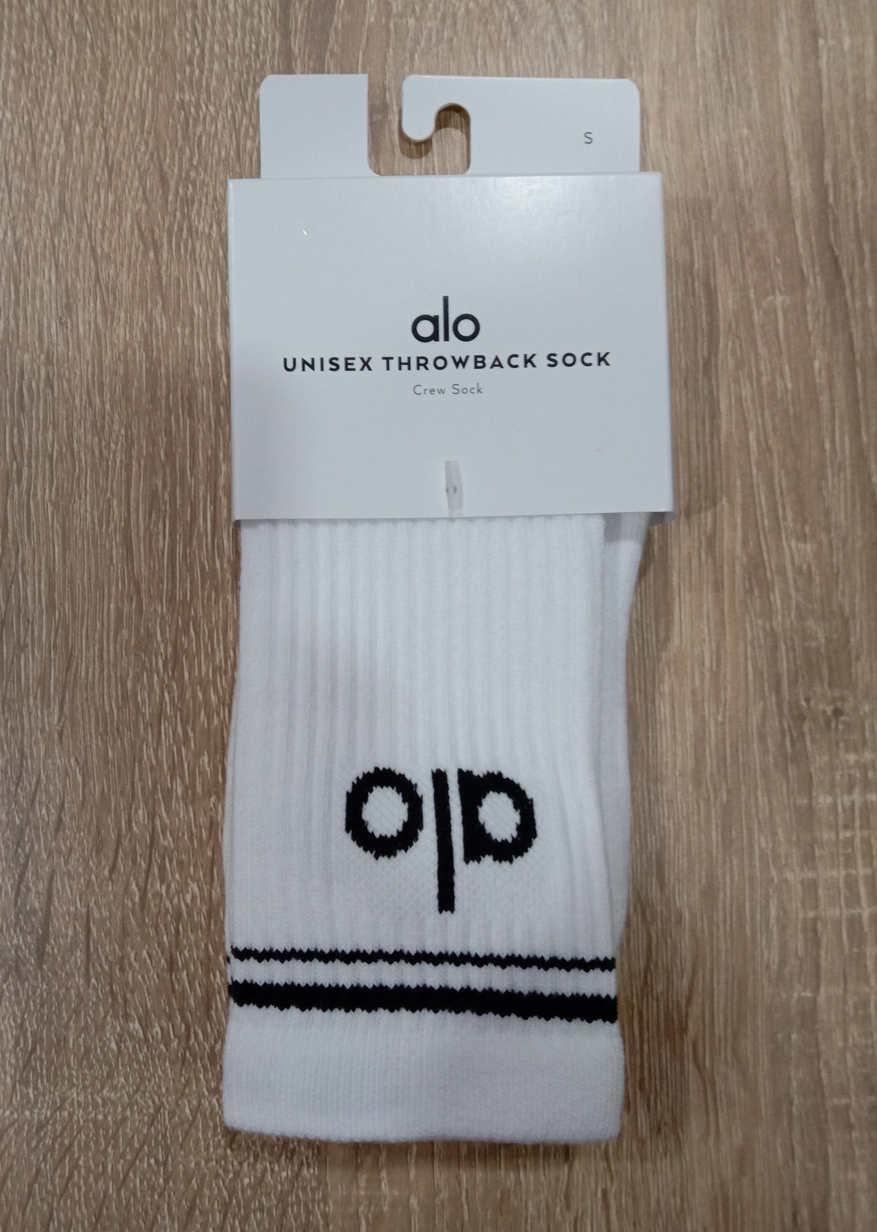 Alo Men's Street Sock - Black/White - Medium/Large | Cotton