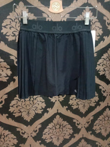 Alo Yoga MEDIUM Aces Tennis Skirt - Black