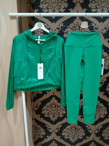 Alo Yoga XS Sprinter Jacket - Green Emerald