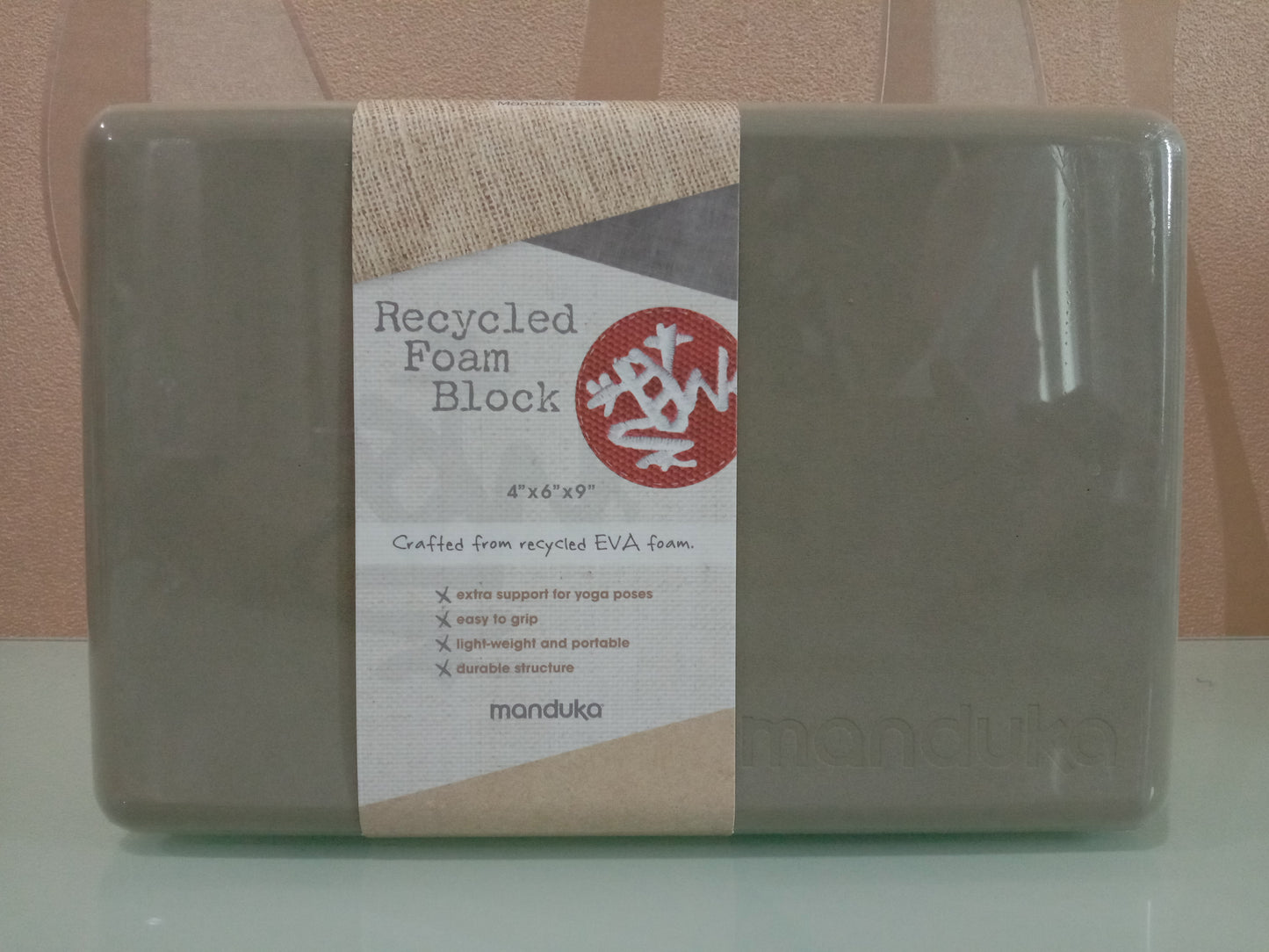 Manduka Recycled Foam Yoga Block - Rock