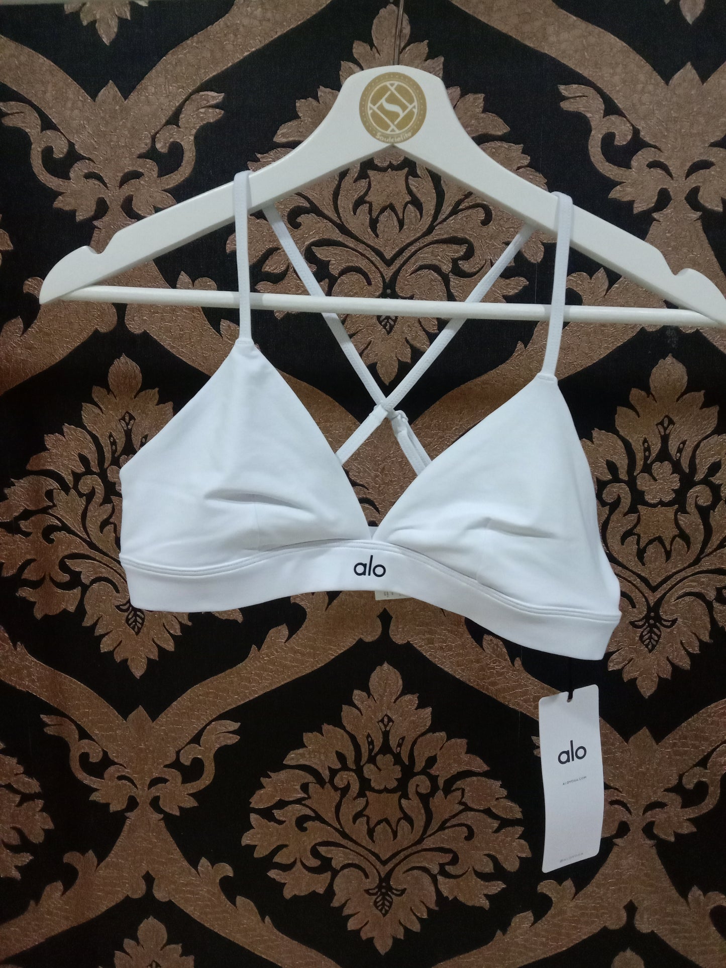 Alo Yoga SMALL Splendor Bra  - White