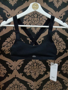 Alo Yoga SMALL Airlift Take Charge Bra - Black