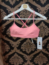 Load image into Gallery viewer, Alo Yoga MEDIUM Airlift Intrigue Bra - Strawberry Lemonade
