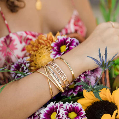 MantraBand Bracelet Rose Gold - Count Your Blessings