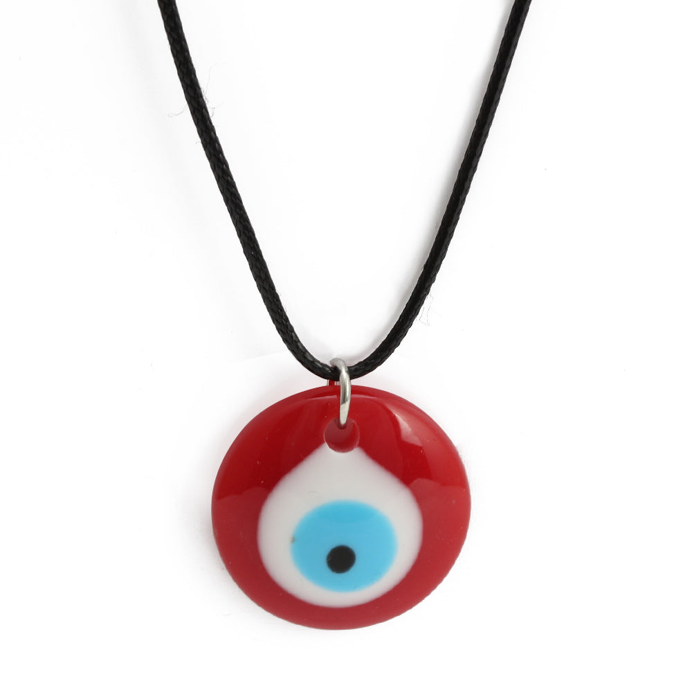 See No Evil Eye Round Pendant Necklace by Yoga Republik